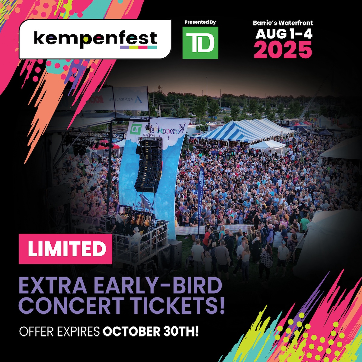 Kempenfest coloured line